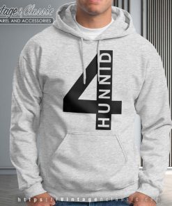 4Hunnid YG Black Graphic Logo Hoodie