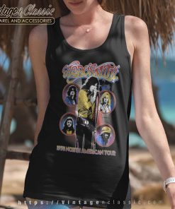 Aerosmith Tshirt 1978 North America Tour Tank Woman