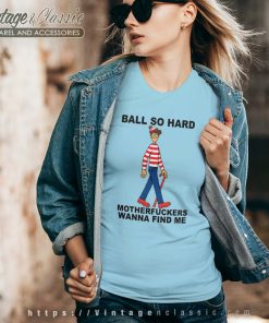 Ball So Hard Waldo Vneck