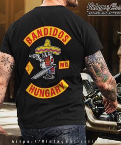 Bandidos MC Hungary T shirt Back