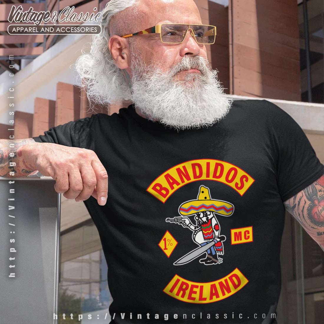 Bandidos MC Ireland Shirt - Vintagenclassic Tee