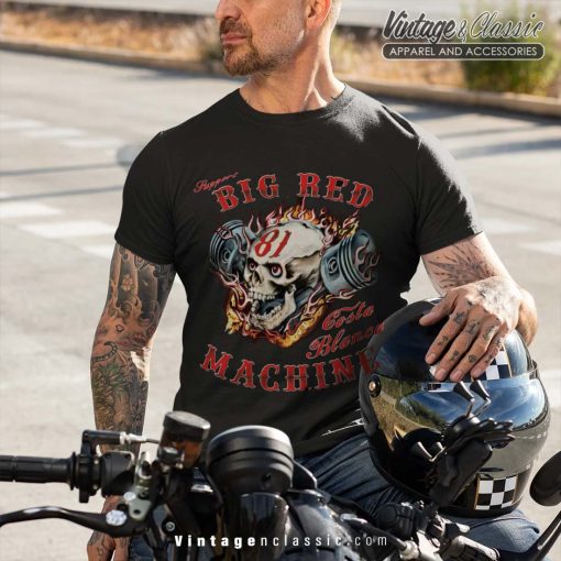 Big Red Machine Piston Scull Support81, Hells Angels Costa Blanca Shirt