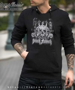 Black Sabbath Dancing Skeletons Men Hoodie