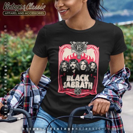 Black Sabbath Red Flames Shirt