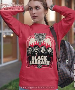 Black Sabbath Red Flames Sweatshirt