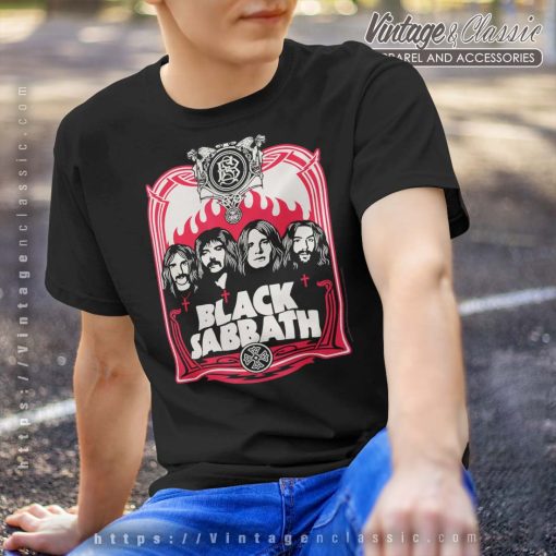 Black Sabbath Red Flames Shirt