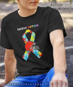 Cleveland Browns Tackle Autism Awareness Tshirt