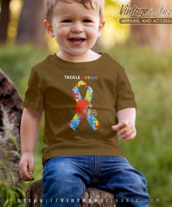 Cleveland Browns Tackle Autism Awareness Tshirt Kid