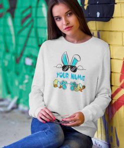 Customize Your Name Easter Bunny Sweatshirt