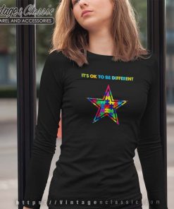 Dallas Cowboys Autism Its Ok To Be Different Longsleeves
