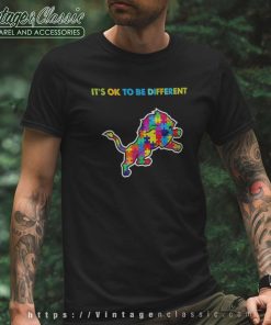 Detroit Lions Autism Its Ok To Be Different Shirt