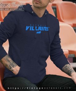 Detroit Lions Detroit Villains Logo Shirt - High-Quality Printed Brand