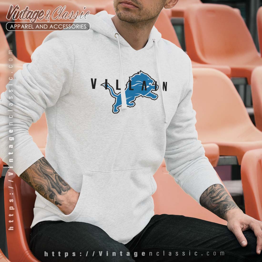 Detroit Lions Detroit Villains Logo Shirt - High-Quality Printed Brand