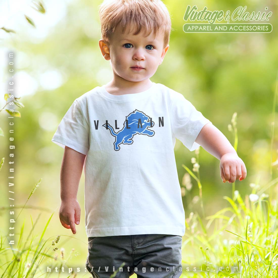 Detroit Lions Infant Team Logo T-Shirt - Light Blue