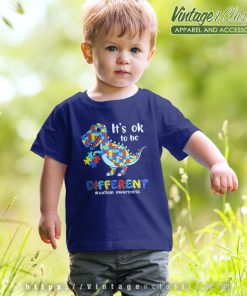Dino Its Ok To Be Different Shirt, Dinosaur T rex Autism