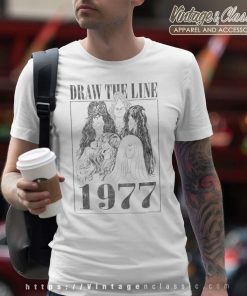 Draw the Line 1977 Shirt Gift for Aerosmith Fans Men T shirt