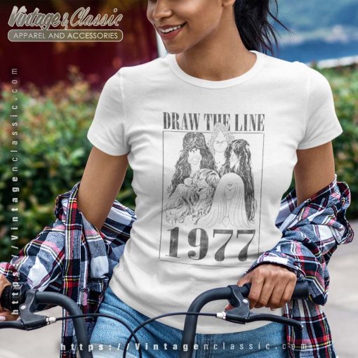 Draw the Line 1977 Shirt, Gift for Aerosmith Fans