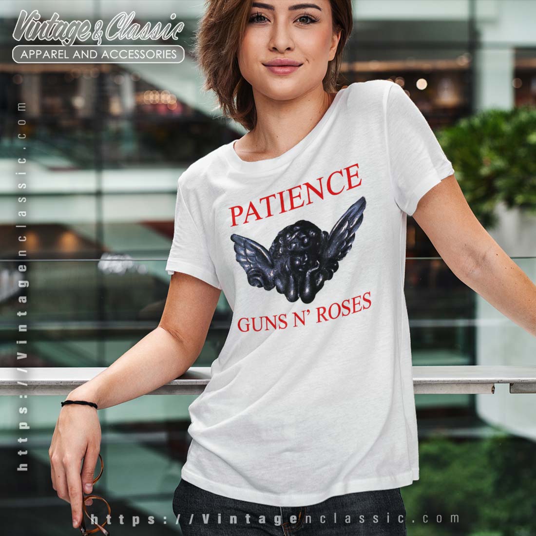 betyder brutalt Masaccio Guns N Roses Patience Shirt - Vintagenclassic Tee