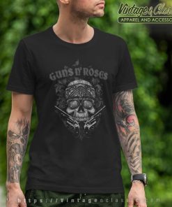 Guns N Roses Skull Guns Bandanna Shirt