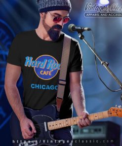 Hard Rock Cafe Chicago Blue Shirt