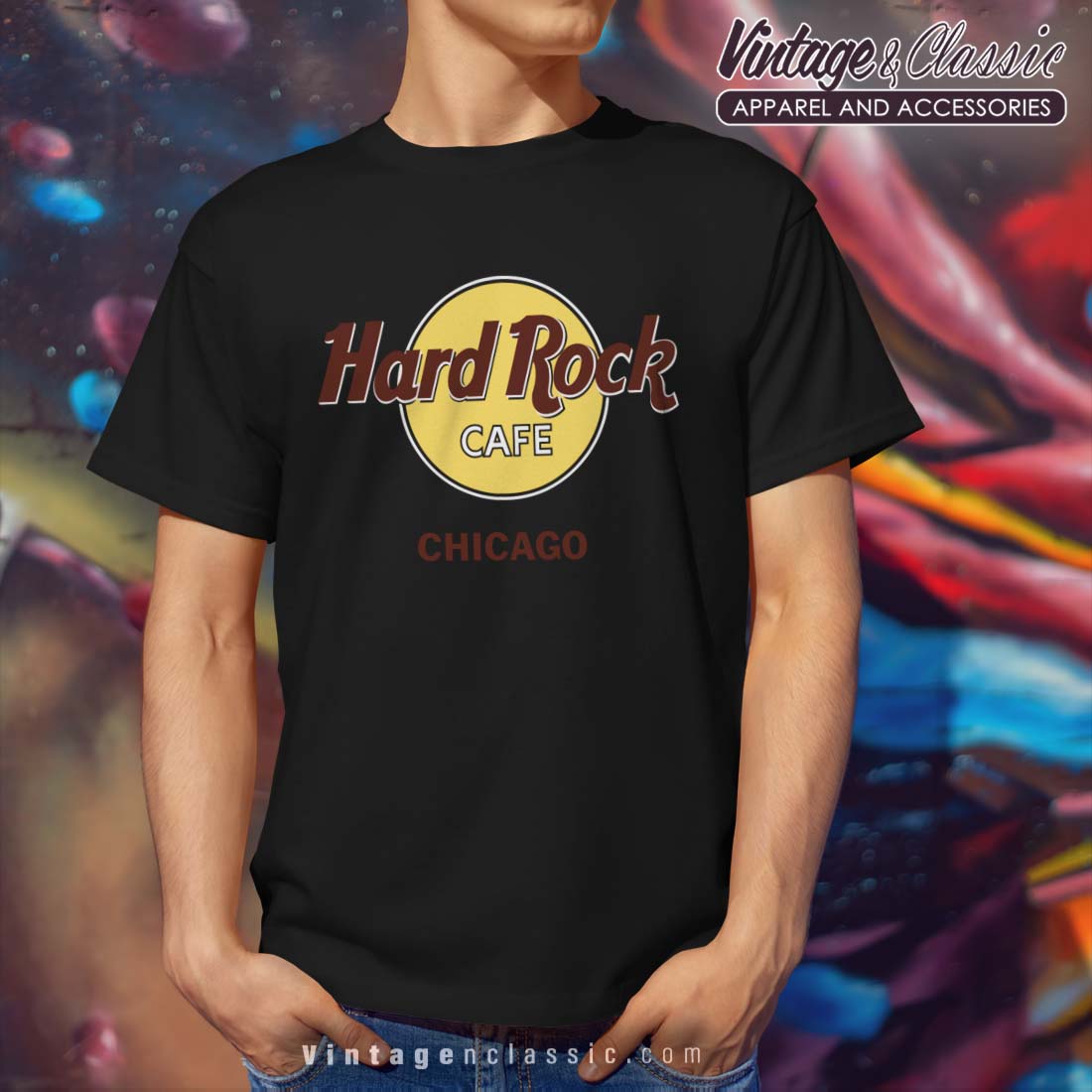 Hard Rock Cafe Shirt High-Quality Brand