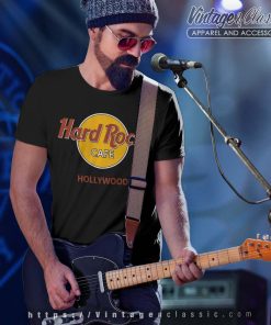 Hard Rock Cafe Hollywood Classic Logo T Shirt Black