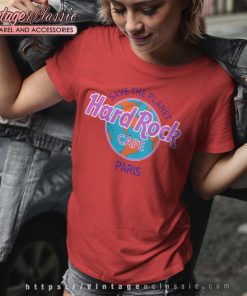 Hard Rock Cafe Paris T Shirt Red