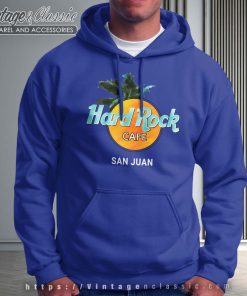 Hard Rock Cafe San Juan Hoodie Royal Blue