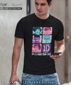 Harry Wearing One Direction Up All Night Tour 2012 Tshirt