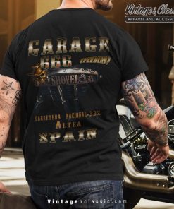 Hells Angels Altea Spain Garage 666 T Shirt Back
