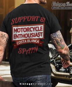 Hells Angels Enthousiast Spain T Shirt Back