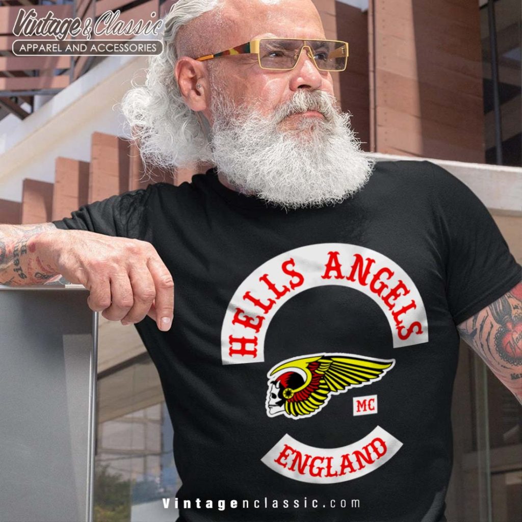 Hells Angels Mc England Shirt - High-Quality Printed Brand