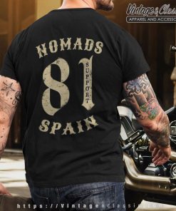 Hells Angels Nomads Spain Retro T shirt Back