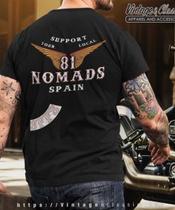 Hells Angels Nomads Spain Support 81 T shirt Back