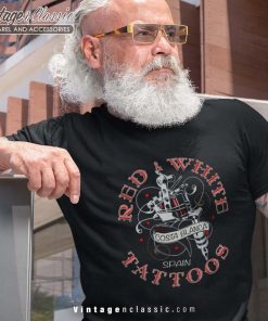 Hells Angels Red White Tattoo Shirt