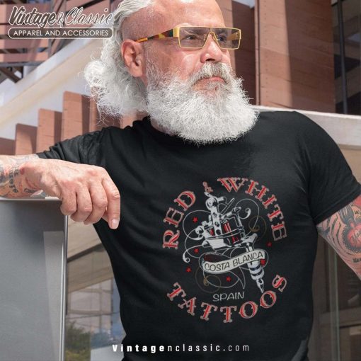 Hells Angels Red White Tattoo Shirt