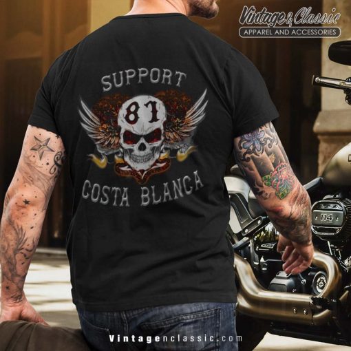 Hells Angels Scull Tatoo Support 81 Shirt