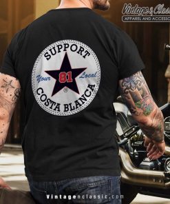 Hells Angels Star Support81 Rocker Chopper T Shirt Back