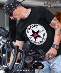 Hells Angels Star Support81 Rocker Chopper T Shirt Black