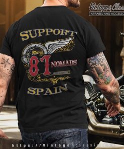 Hells Angels Support81 Nomads Spain T shirt Back