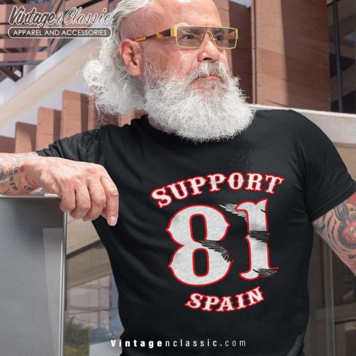 Hells Angels Winged Spain Support81 Shirt
