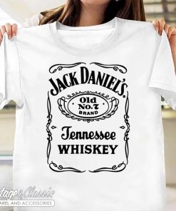 Jack Daniels Old No7 Label White T Shirt