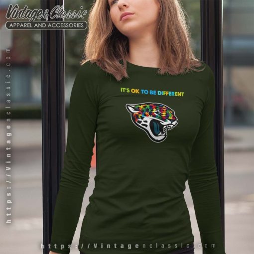 Jacksonville Jaguars Autism Its Ok To Be Different Shirt