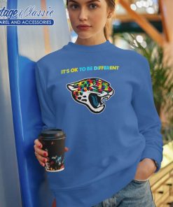 Jacksonville Jaguars Autism Its Ok To Be Different Sweetshirt