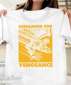 Judas Priest Screaming For Vengeance Gold Square Shirt