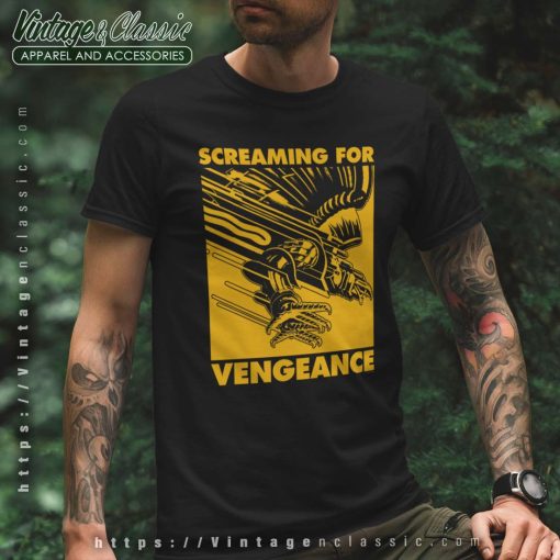 Judas Priest Screaming For Vengeance Gold Square Shirt