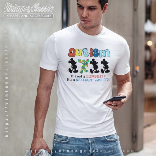 Mickey Autism Awareness Quote Shirt