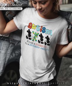 Mickey Autism Awareness Quote Tshirt