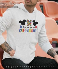 Mickey Autism Ok To Be Different Hoodie