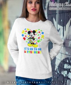 Mickey Its Ok To Be Different Sweatshirt Disney Autism